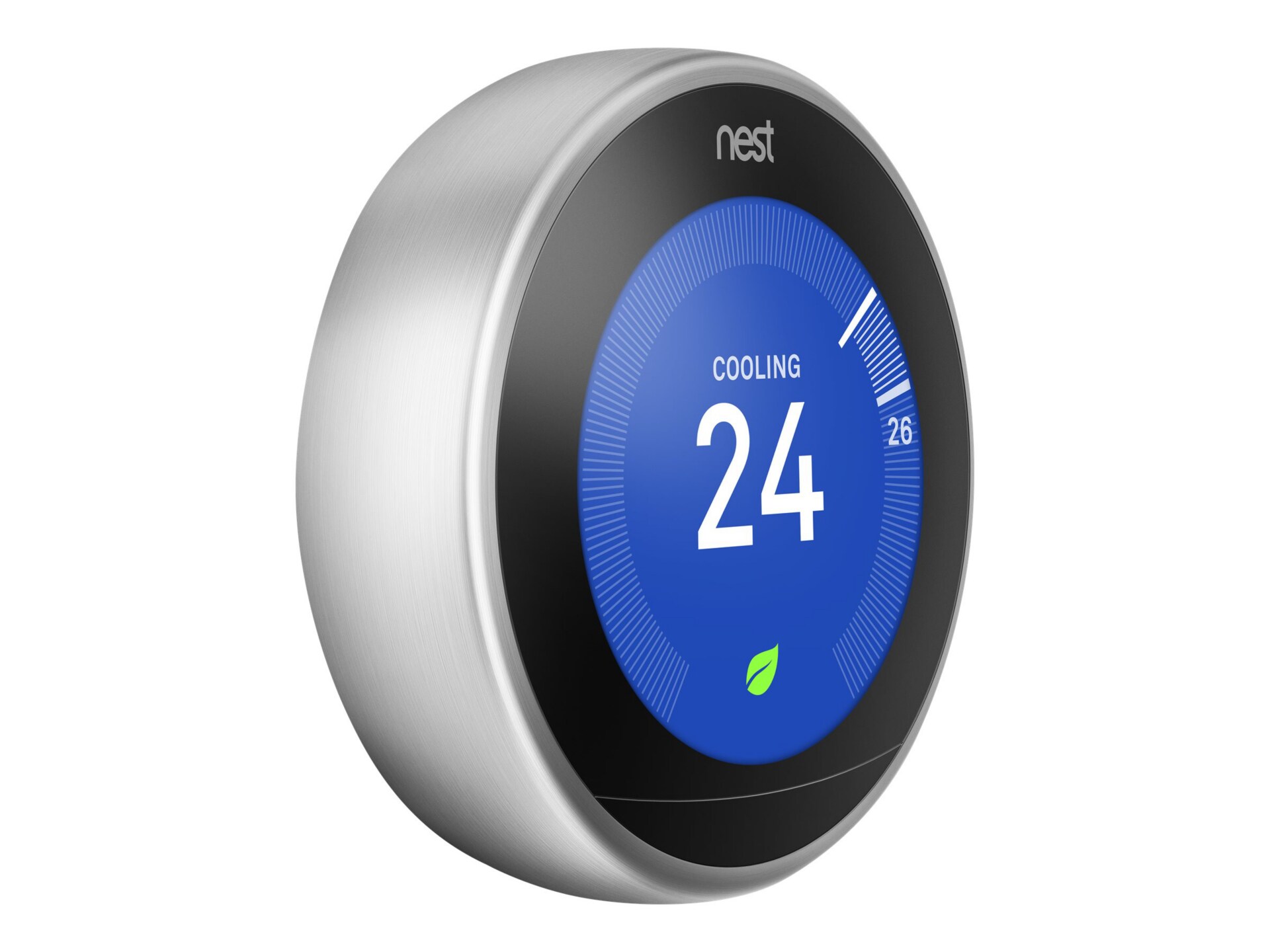 Thumbnail 2 of 15 for Nest Learning Thermostat 3rd generation - thermostat - 802.11b/g/n, Bluetooth 4.0 - stainless steel