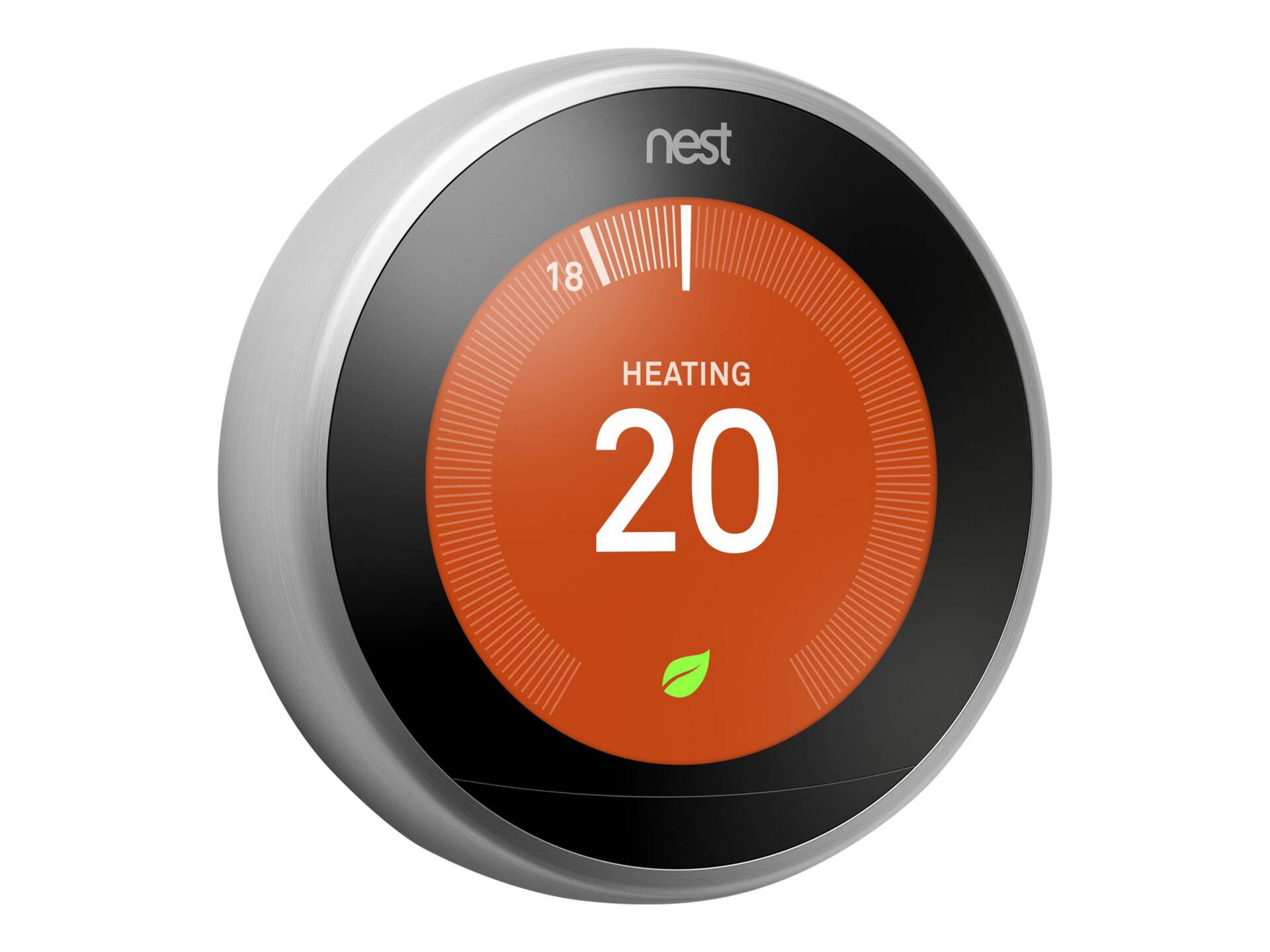 Thumbnail 3 of 15 for Nest Learning Thermostat 3rd generation - thermostat - 802.11b/g/n, Bluetooth 4.0 - stainless steel