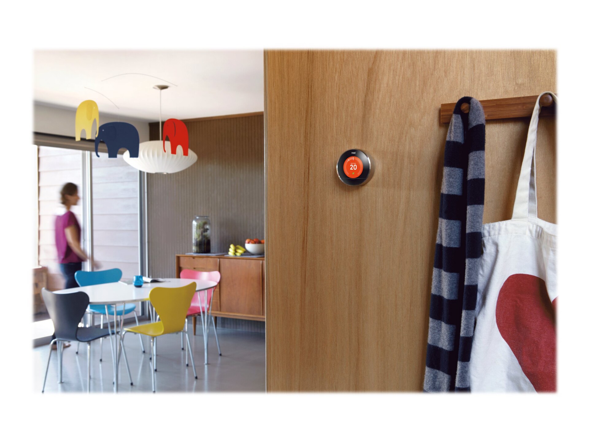 Thumbnail 6 of 15 for Nest Learning Thermostat 3rd generation - thermostat - 802.11b/g/n, Bluetooth 4.0 - stainless steel