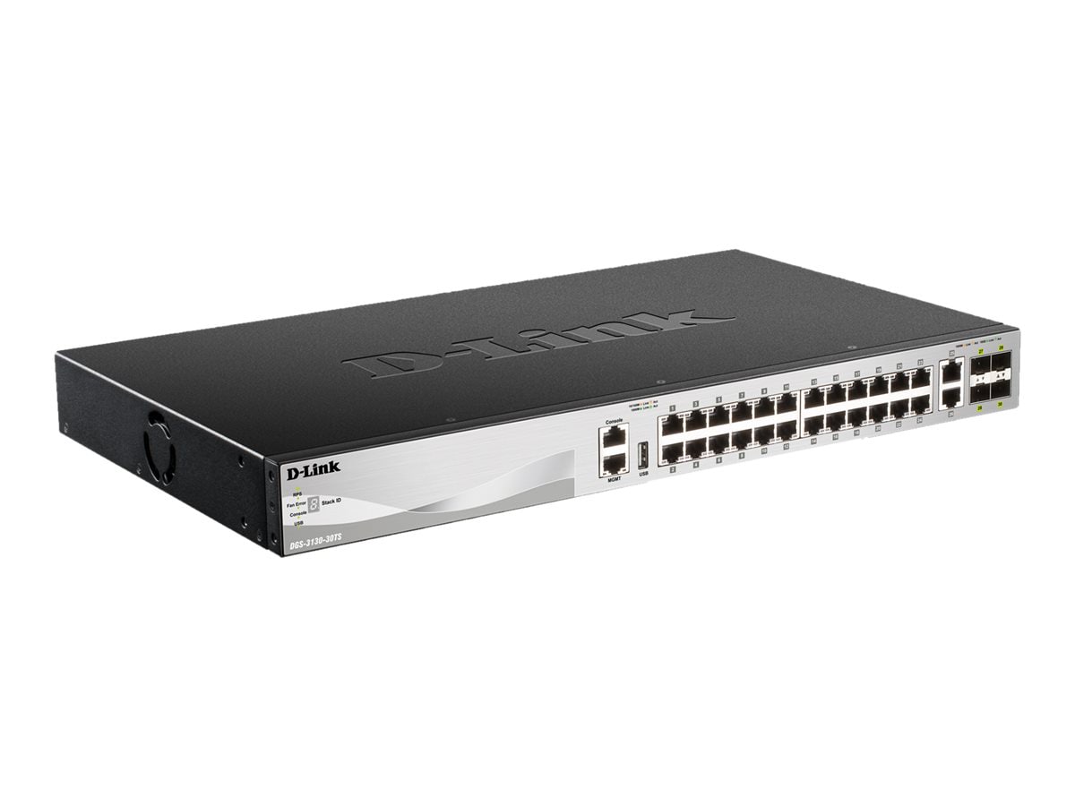 D-Link DGS 3130-30TS - switch - 30 ports - managed - rack-mountable