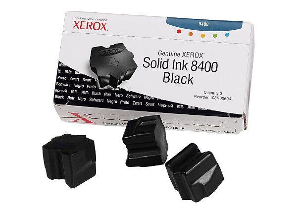 Xerox Solid Ink 8400 Black Ink Sticks (x3)