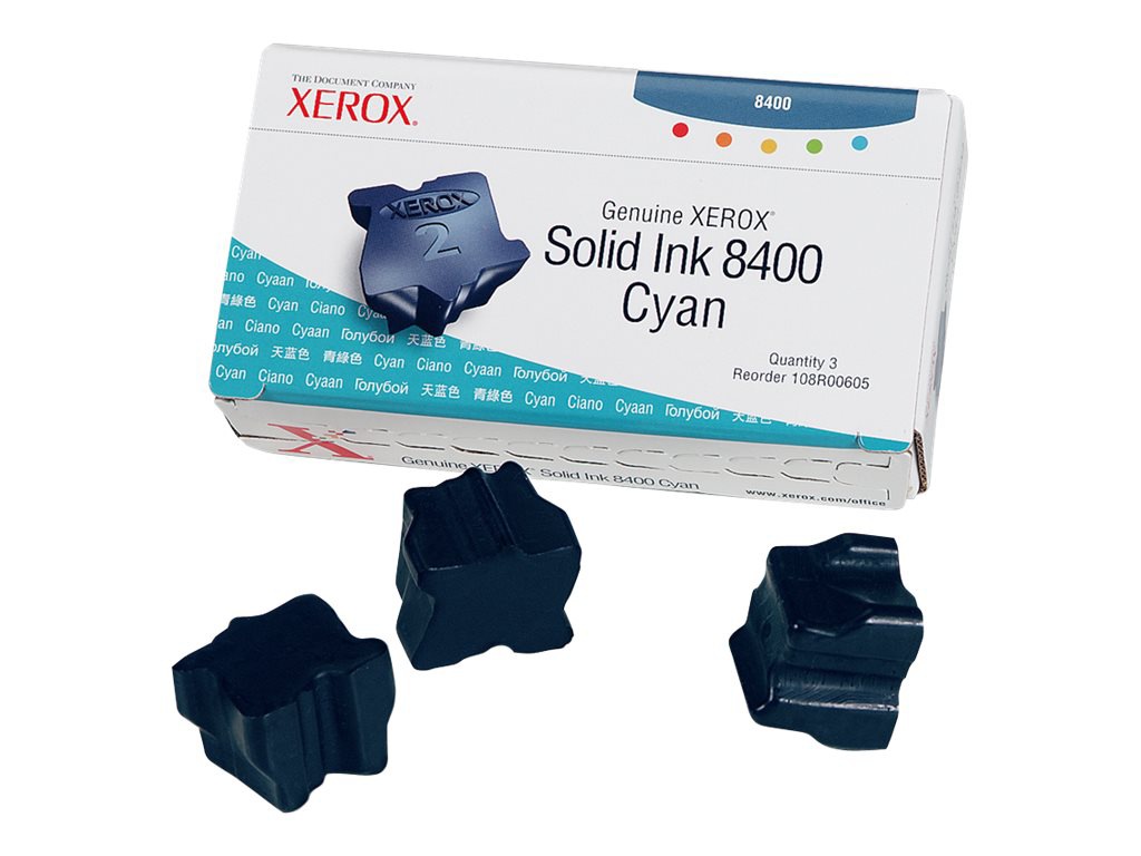 Xerox Genuine Solid Ink 8400 Cyan (x3)