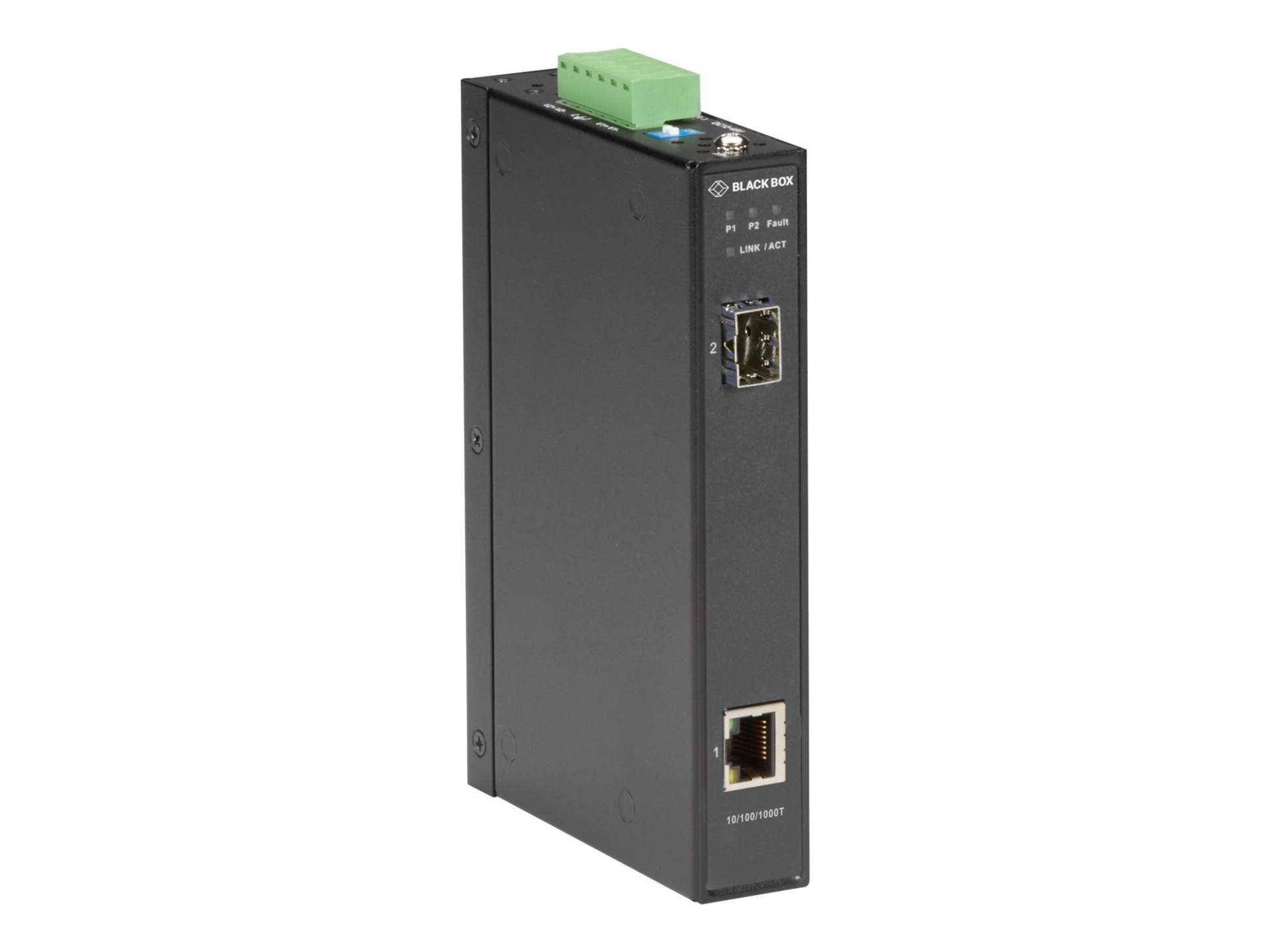 Black Box LGC280 Series LGC280A - fiber media converter - 10Mb LAN, 100Mb LAN, 1GbE - TAA Compliant