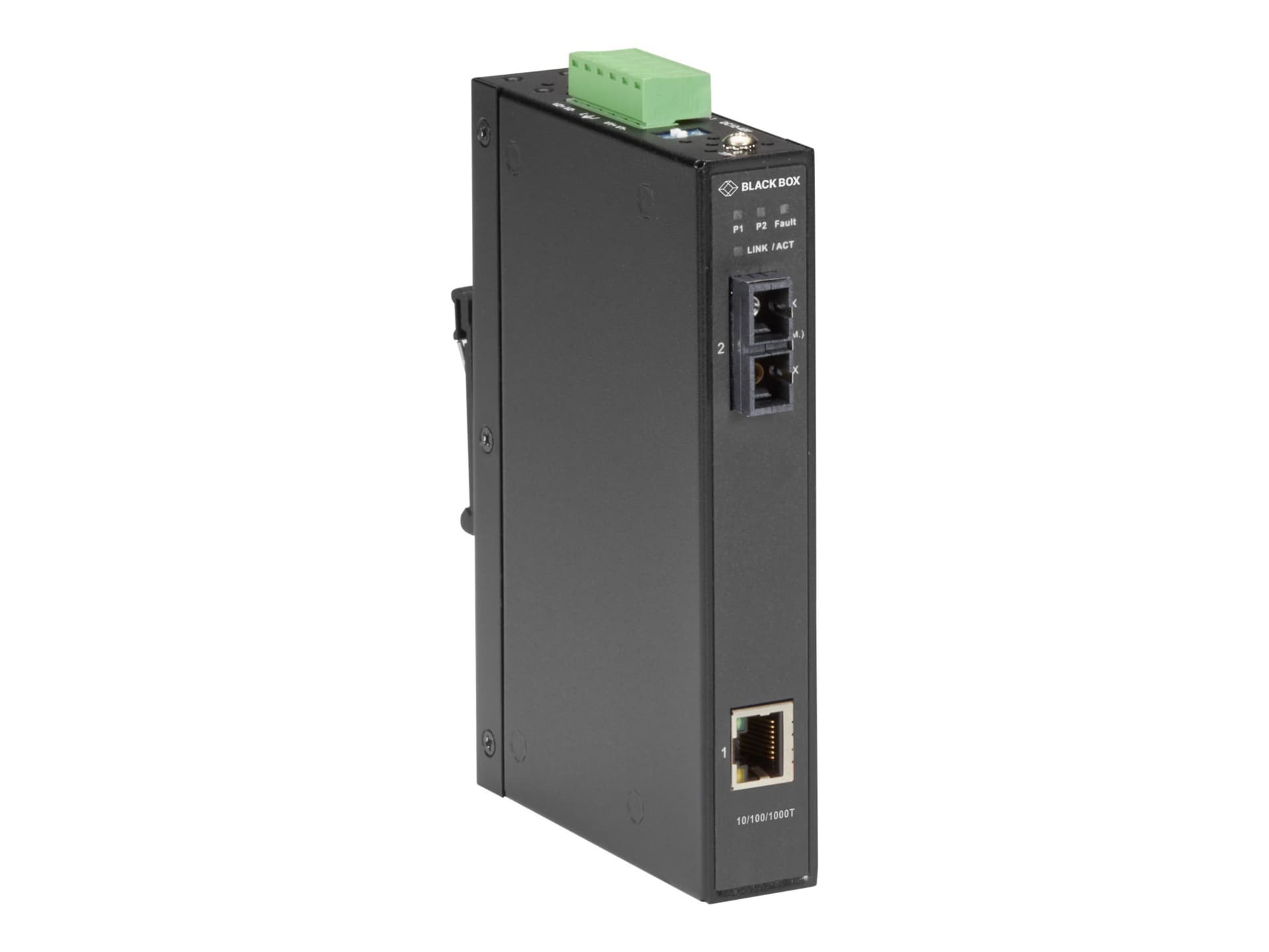 Black Box LGC280 Series LGC282A - fiber media converter - 10Mb LAN, 100Mb LAN, GigE - TAA Compliant