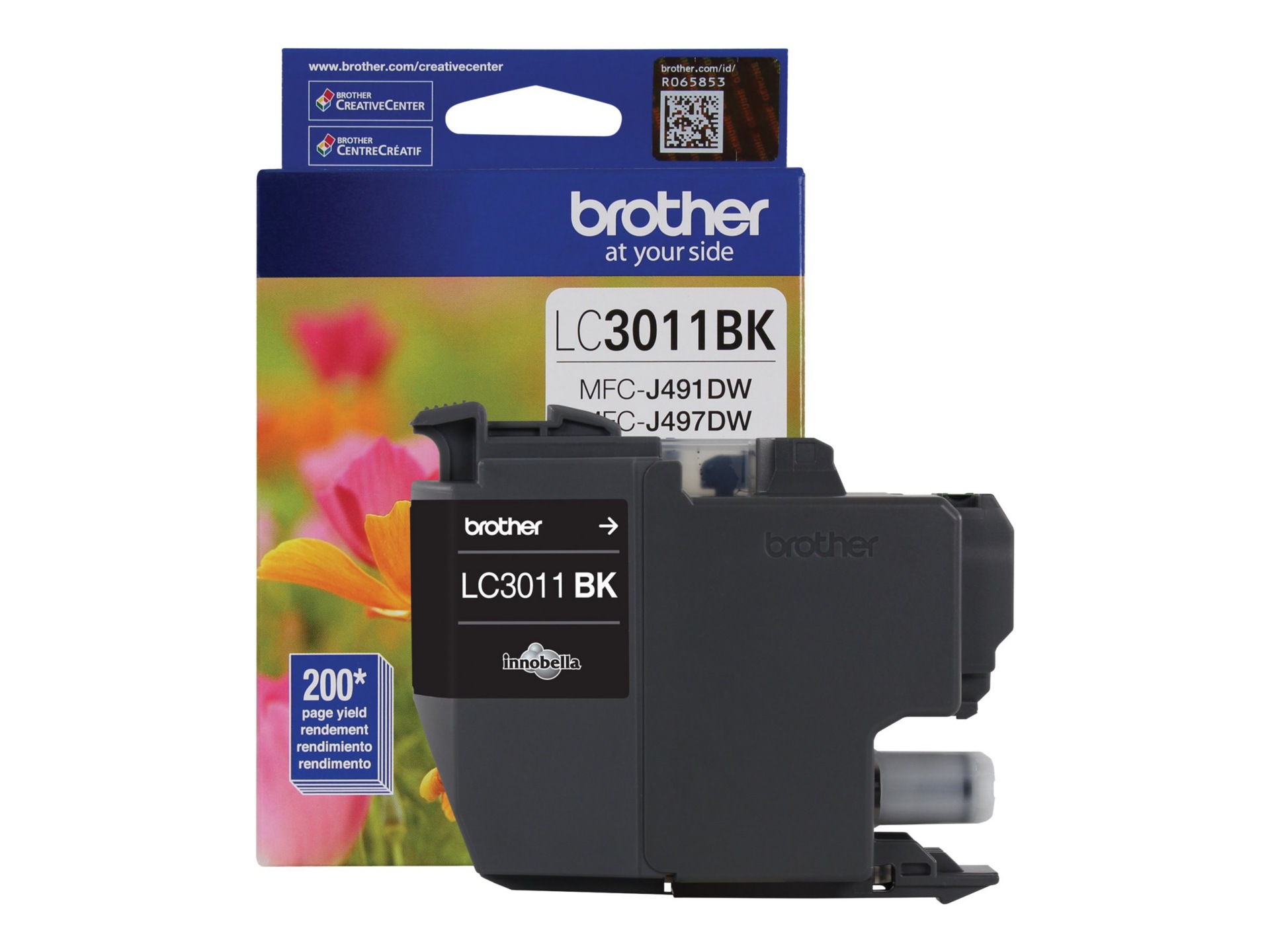 Brother LC3011BK With Sensor - noir - original - cartouche d'encre