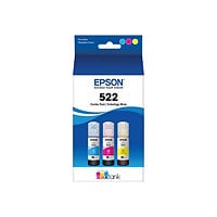 Epson EcoTank 522 Combo Pack - 3-pack - Ultra High Capacity - yellow, cyan,