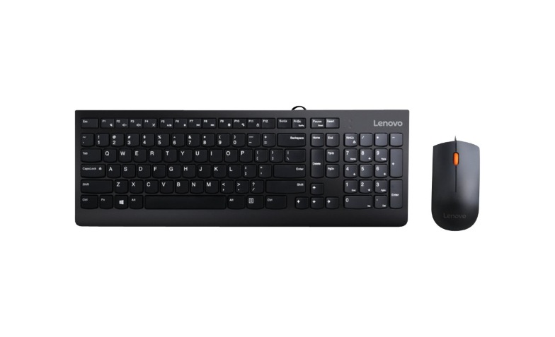 Lenovo 300 USB Combo - keyboard and mouse set - US Input Device
