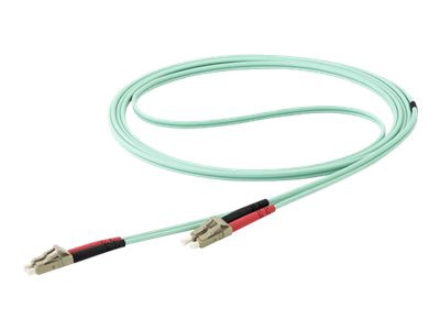 StarTech.com 15m (50ft) LC/UPC to LC/UPC OM4 Multimode Fiber Optic Cable, 50/125 µm, 100G, LSZH Fiber Jumper Cord