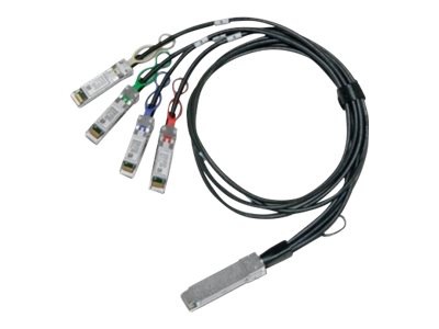 Mellanox LinkX 100GbE to 4x25GbE Direct Attach Copper Splitter Cable - 100GBase direct attach splitter - 8 ft