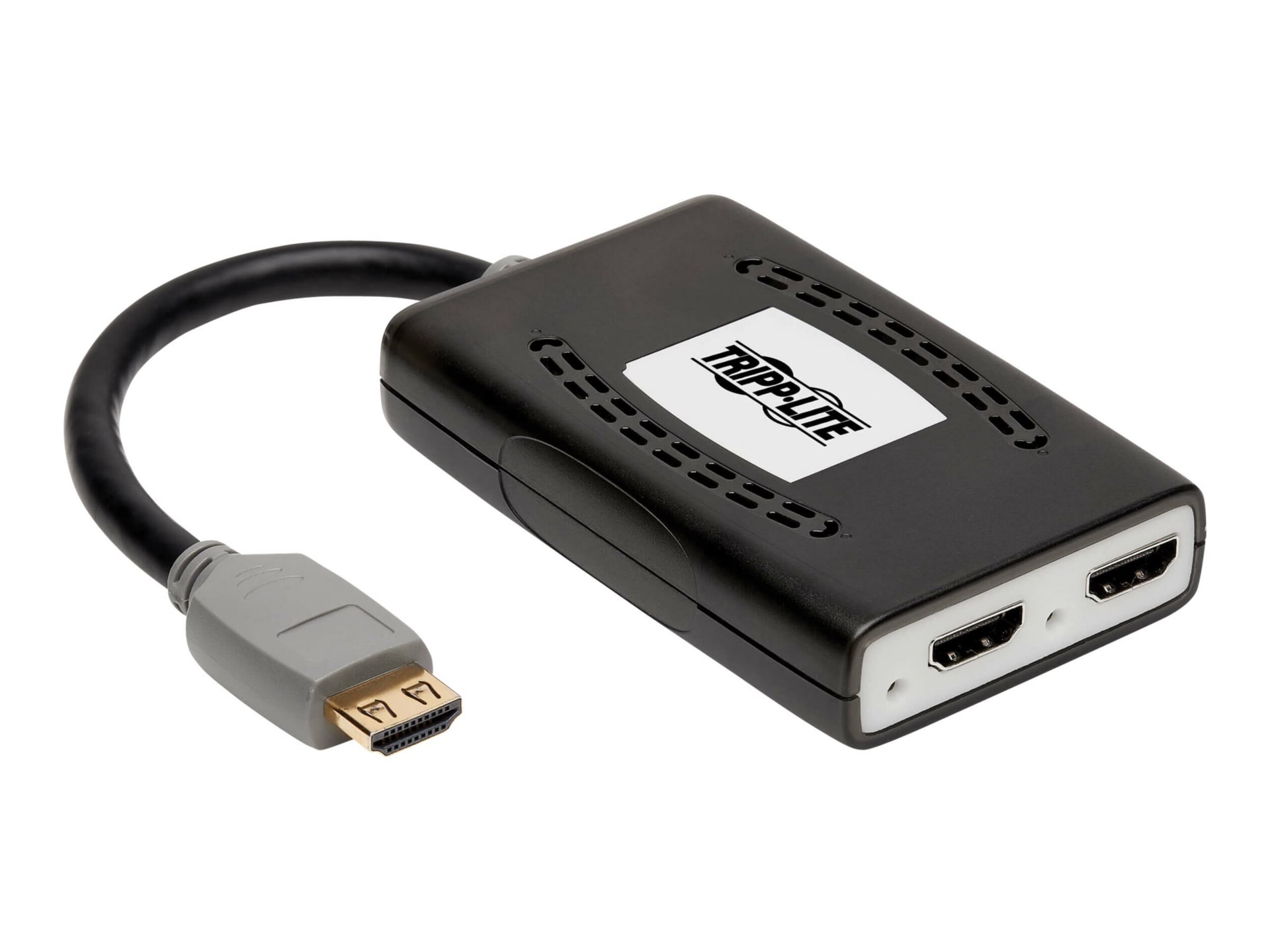 Tripp Lite HDMI Splitter 2-Port 4K @60Hz HDMI 2.0 4:4:4 HDR USB Powered TAA