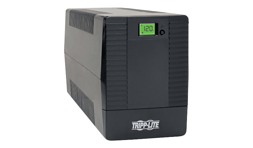Tripp Lite 750VA 600W UPS Smart Tower Battery Back Up Desktop AVR USB LCD - UPS - 600 Watt - 750 VA