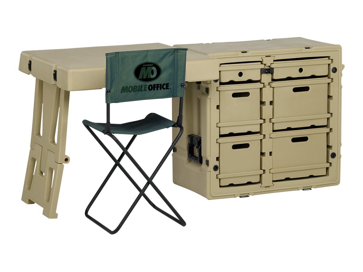 Pelican 472 Six Drawer Field Desk - Olive Drab Green