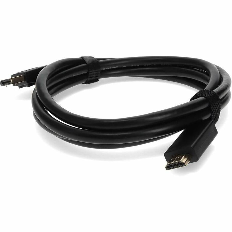 Proline 6ft DisplayPort Male to HDMI Male Black Cable Which Requires DP++ For Resolution Up to 3840x2160 (4K UHD)