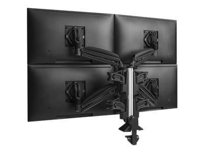 Chief Low-Profile Quad Display Monitor Arm - For Monitors 10-32" - Black mounting kit - low profile - for 4 LCD displays