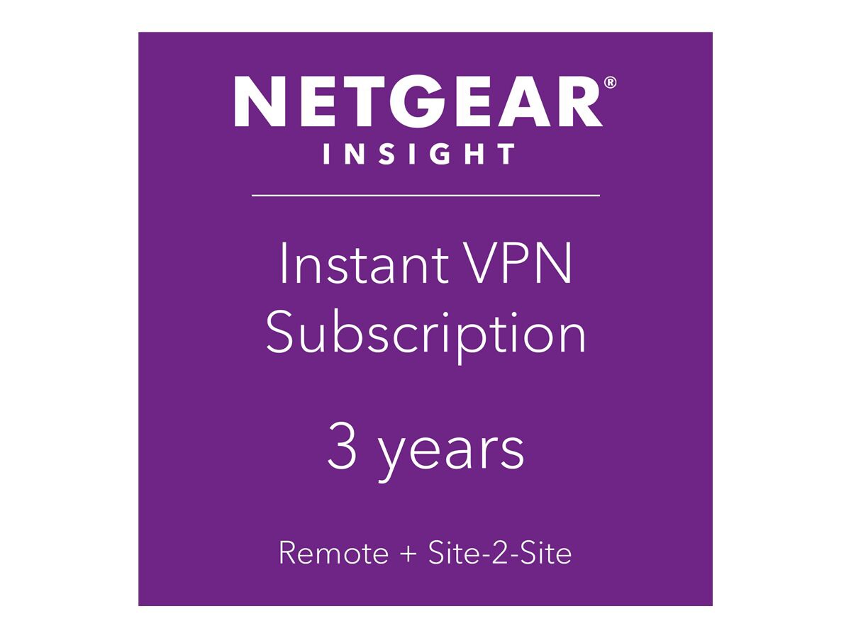 NETGEAR Insight Instant VPN - subscription license (3 years) - 1 license
