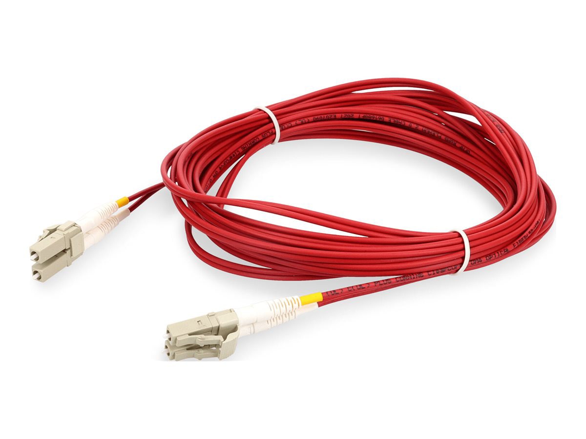 Proline 1m LC (M) to LC (M) Red OM4 Duplex Fiber OFNR Patch Cable