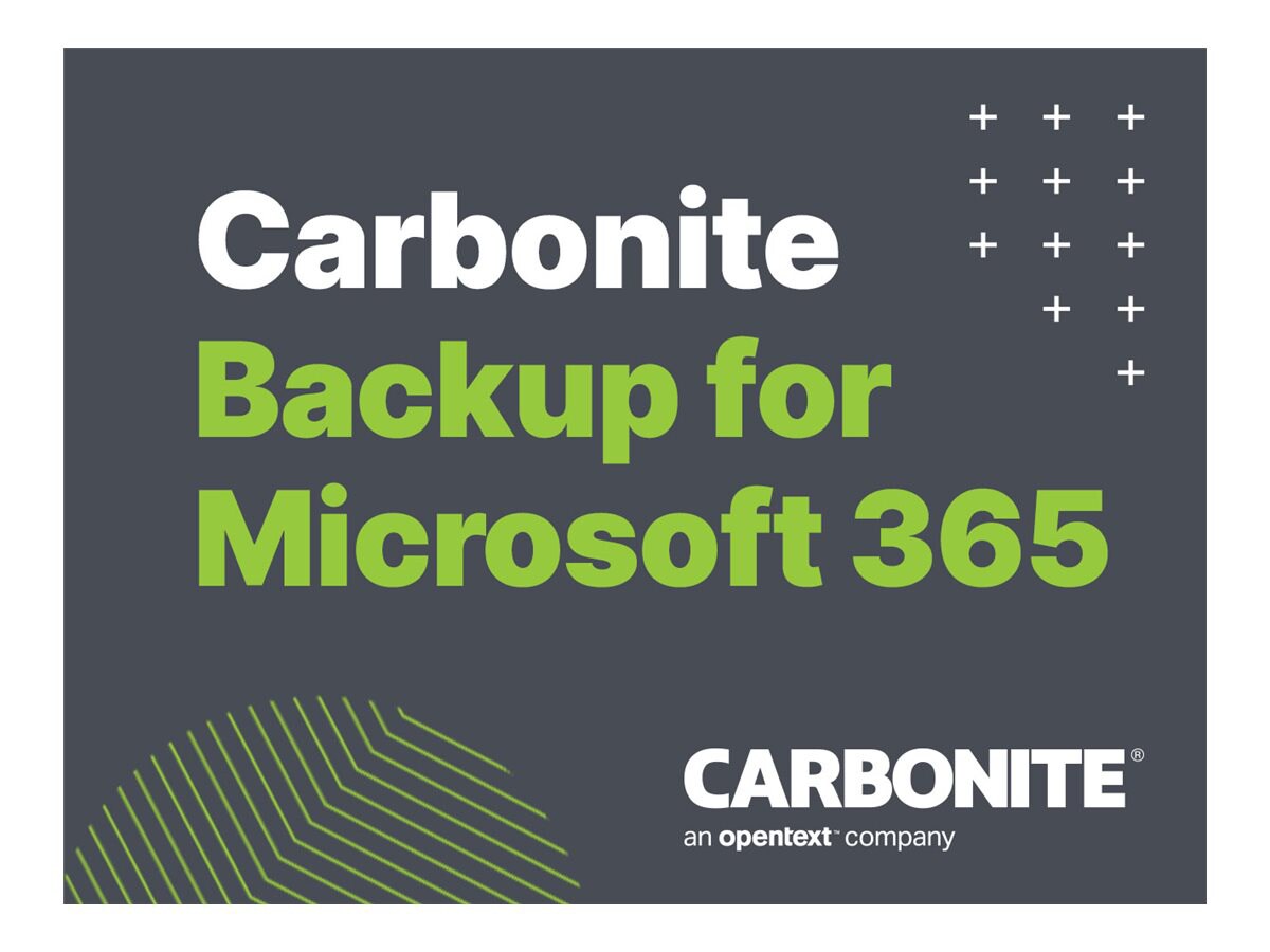 Carbonite Backup for Microsoft 365 Advanced Edition - overage fee - 1 seat