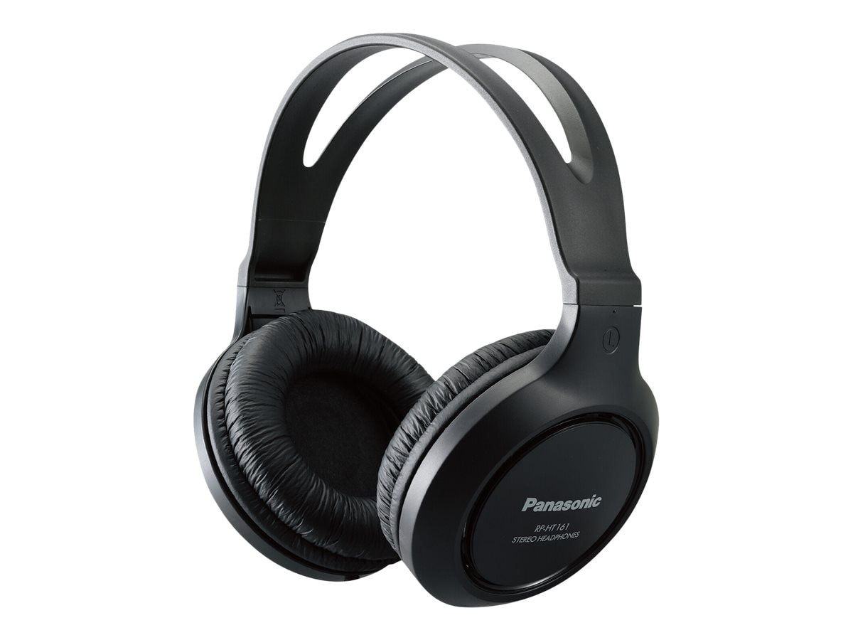Panasonic Lightweight Long-Corded Over-The-Ear Headphones - Black