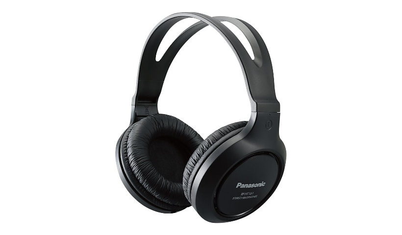 Panasonic Lightweight Long-Corded Over-The-Ear Headphones - Black