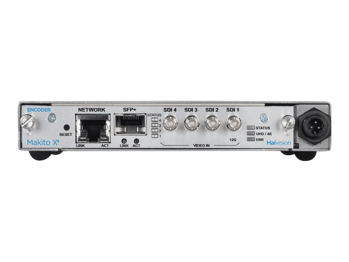 Haivision Makito X4 S-MX4E-SDI4 video over IP encoder - S-MX4E 