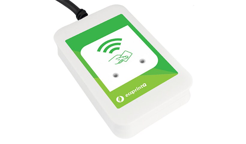 PaperCut ecoprintQ HID iCLASS Elatec TWN4 USB Card Reader - White