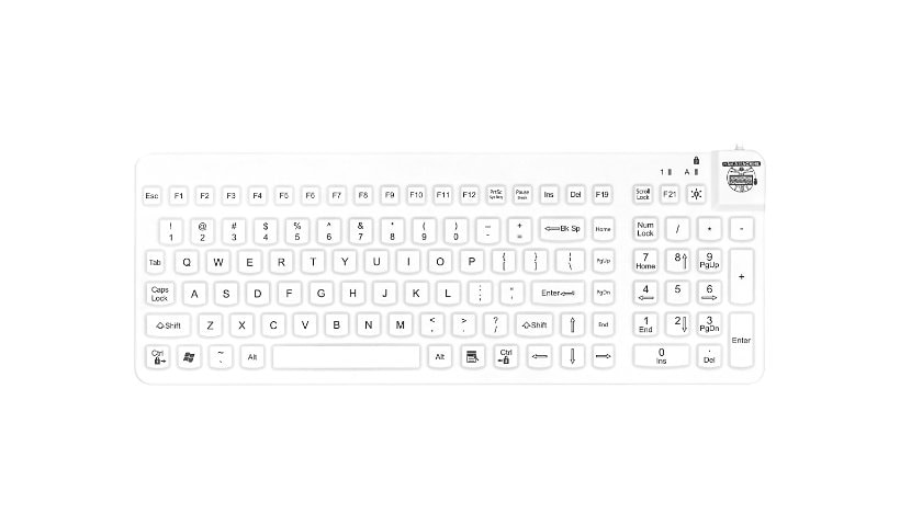 Man & Machine Really Cool Keyboard with Backlight & MagFix - White