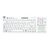 Man & Machine Really Cool Touch - keyboard - with touchpad - hygienic white