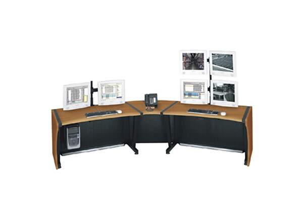 Middle Atlantic 48" LCD Monitoring Desk - Dark Cherry
