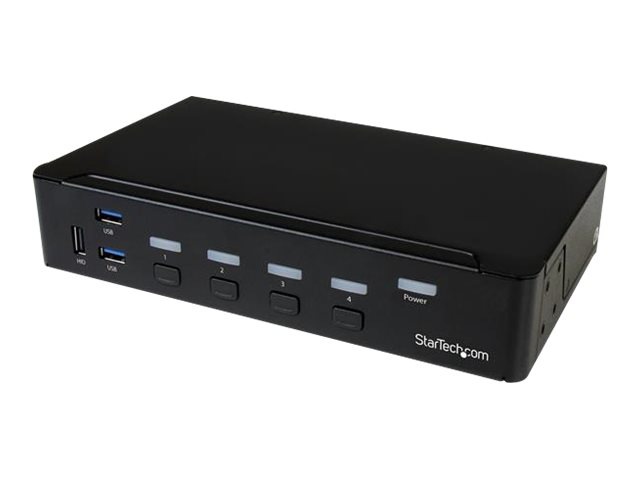 StarTech.com 4 Port HDMI KVM Switch With Built-in USB 3.0 Hub - 1080p