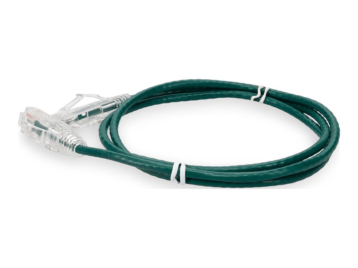 Proline 7ft RJ-45 (M)/RJ-45 (M) Straight Green Cat6 Slim UTP PVC Cable