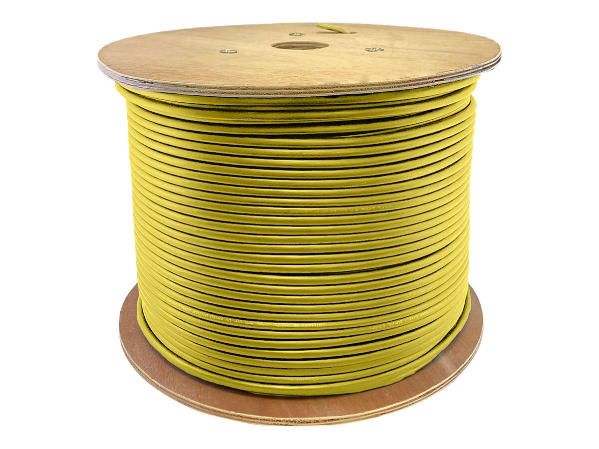 Proline 1000ft Non-terminated Yellow Cat5e UTP PVC Solid Copper Patch Cable