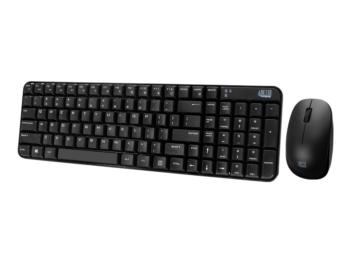 Adesso WKB-1200CB - keyboard & mouse set - US