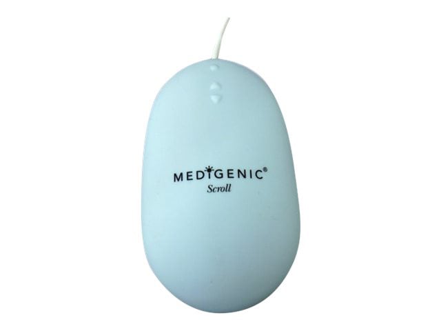 Medigenic Medical Scroll - mouse - PS/2, USB - light blue