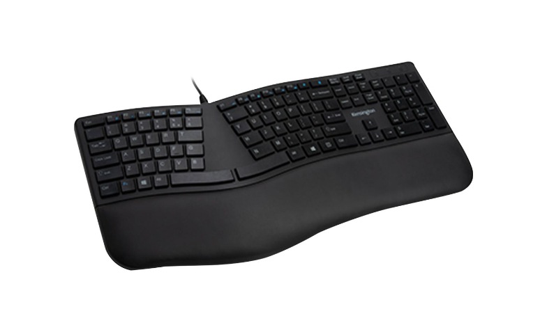 Kensington Pro Fit Ergo Wired Keyboard - keyboard - US - black
