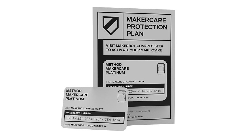 MakerBot MakerCare Protection Plan Platinum - extended service agreement - 3 years