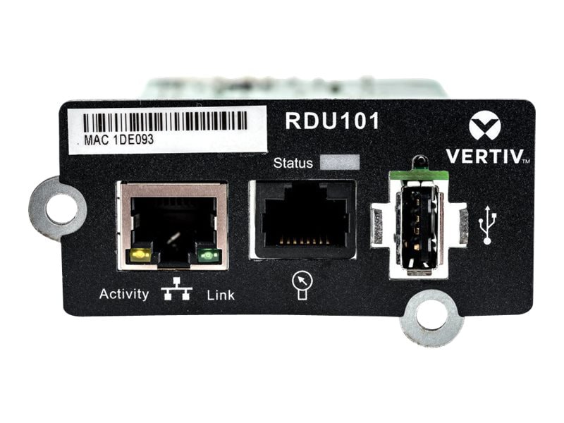 Vertiv Liebert IntelliSlot RDU101 - Network Card |Remote Management Adapter