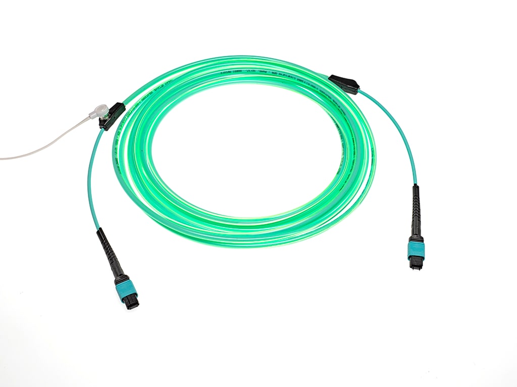 Molex Lumalink Tracer Fiber Cable, MPO (F) - MPO (F), 15 ft