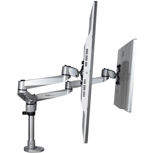 Thumbnail 3 of 16 for StarTech.com Desk Mount Dual Monitor Arm, Premium Articulating Desktop VESA Mount up to 27" (17.6lb/8kg) Displays, TAA