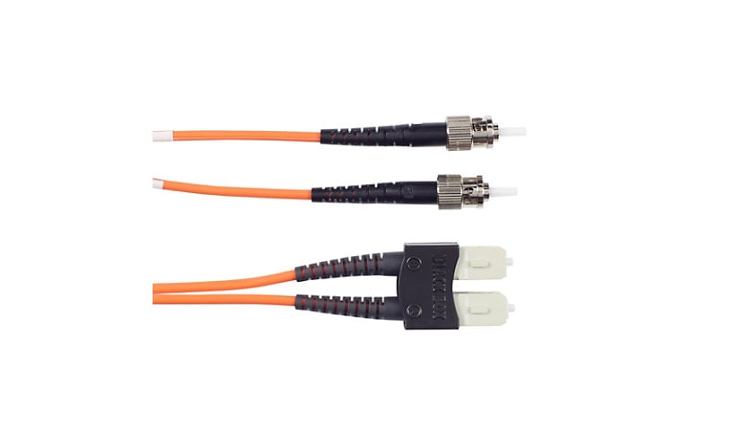 OM1 62.5/125 Multimode Fiber Patch Cable OFNR PVC ST-SC OR 2M