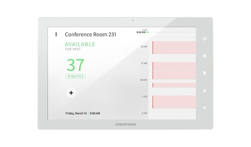 Crestron Room Scheduling Touch Screen TSS-10-W-S - room manager