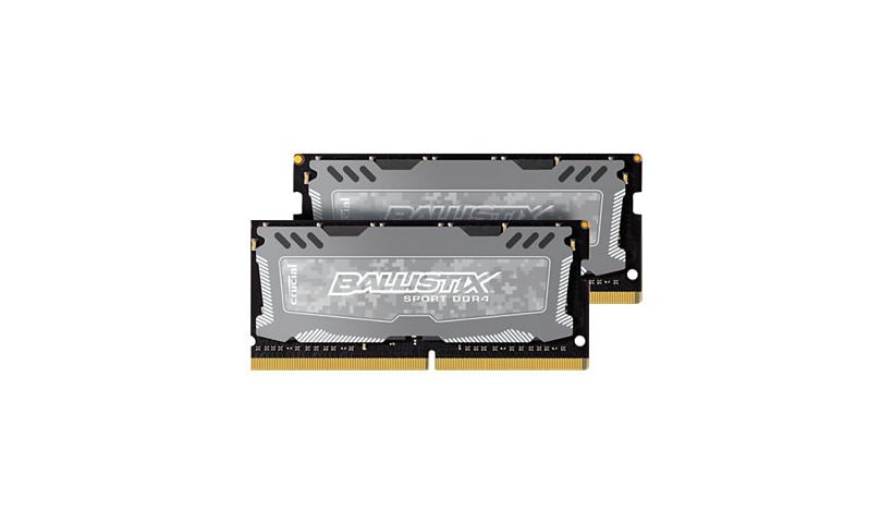 Ballistix Sport LT - DDR4 - 8 GB Kit : 2 x 4 GB - SO-DIMM 260-pin - unbuffe