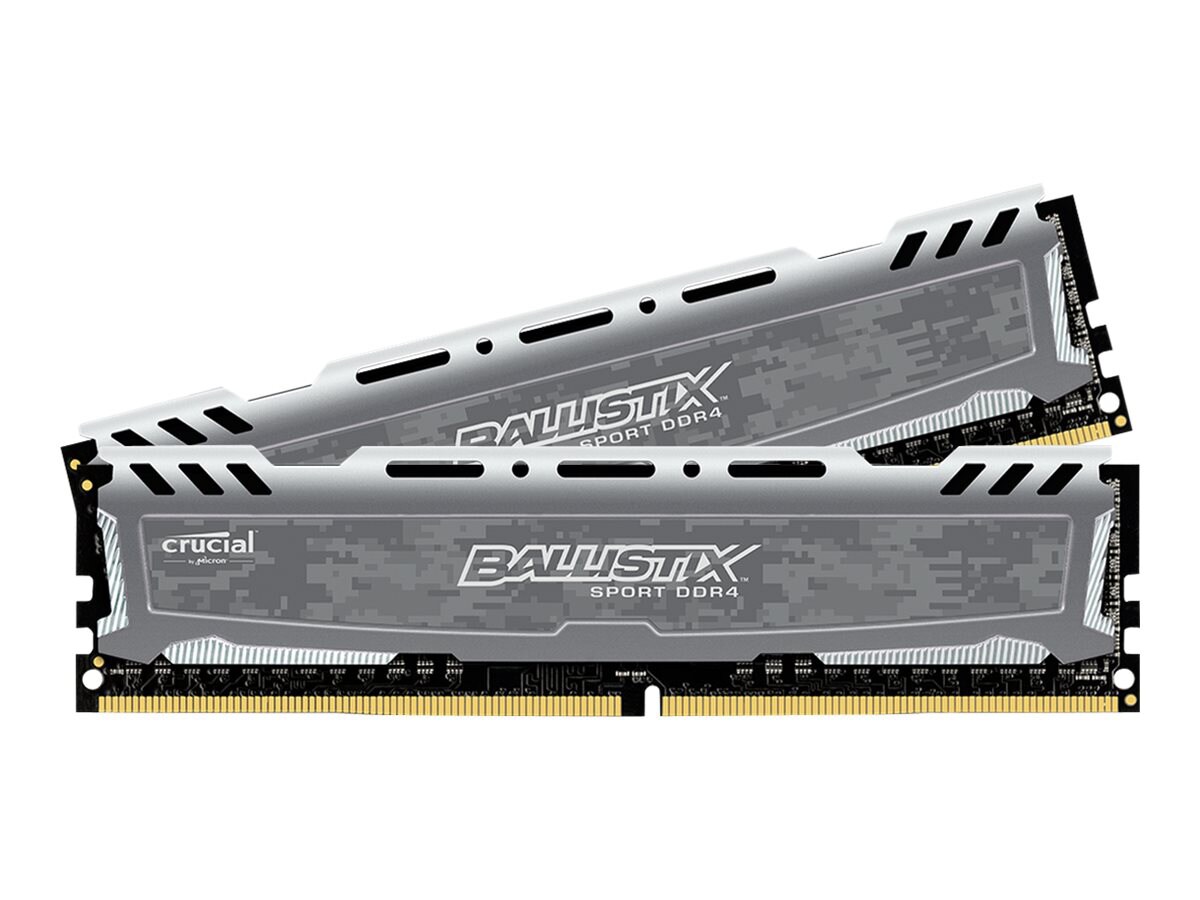 Ballistix Sport LT - DDR4 - kit - 16 GB: 2 x 8 GB - DIMM 288-pin - unbuffer