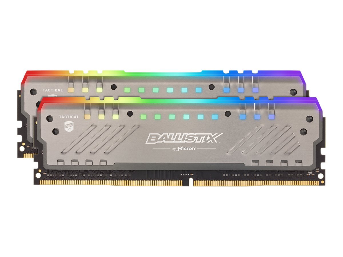 Ballistix Tactical Tracer RGB - DDR4 - kit - 16 GB: 2 x 8 GB - DIMM 288-pin