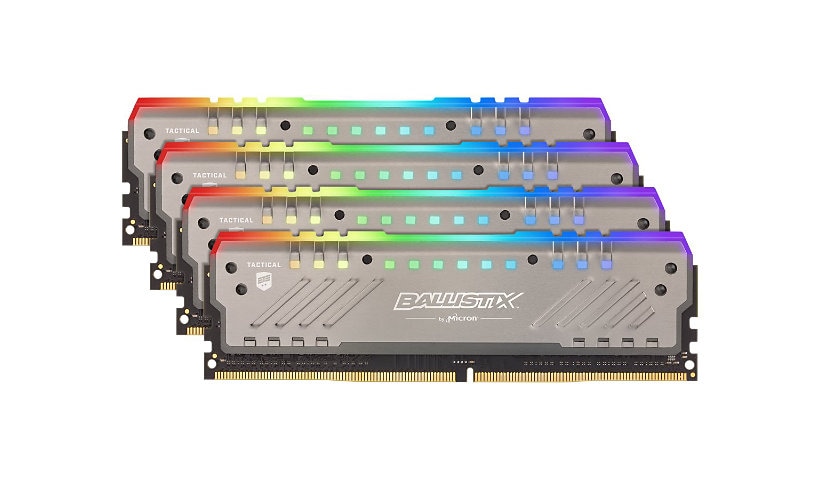 Ballistix Tactical Tracer RGB - DDR4 - kit - 32 GB: 4 x 8 GB - DIMM 288-pin