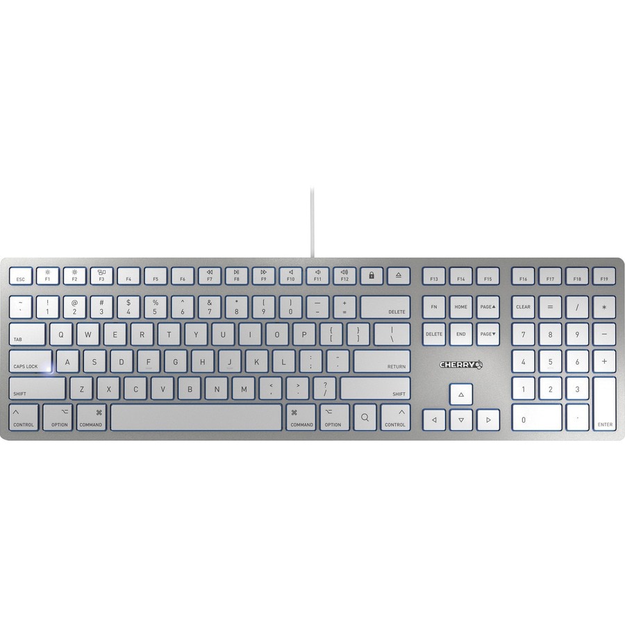 CHERRY - keyboard - US - silver