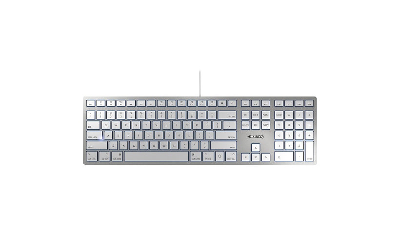 CHERRY - keyboard - US - silver