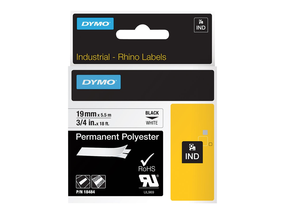 DYMO RhinoPRO 3/4" Industrial Strength Permanent Polyester