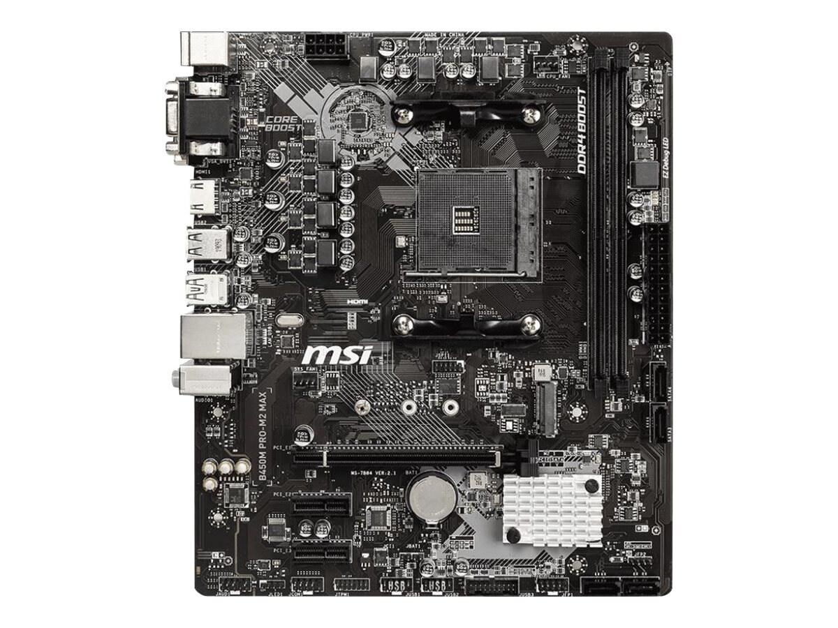 MSI B450M PRO-M2 MAX - motherboard - micro ATX - Socket AM4 - AMD B450