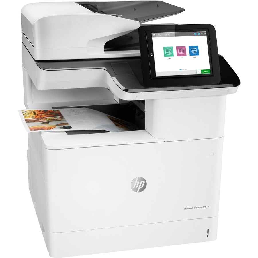 Thumbnail 3 of 8 for HP LaserJet M776 M776dn Laser Multifunction Printer-Color-Copier/Scanner-46 ppm Mono/46 ppm Color Print-1200x1200