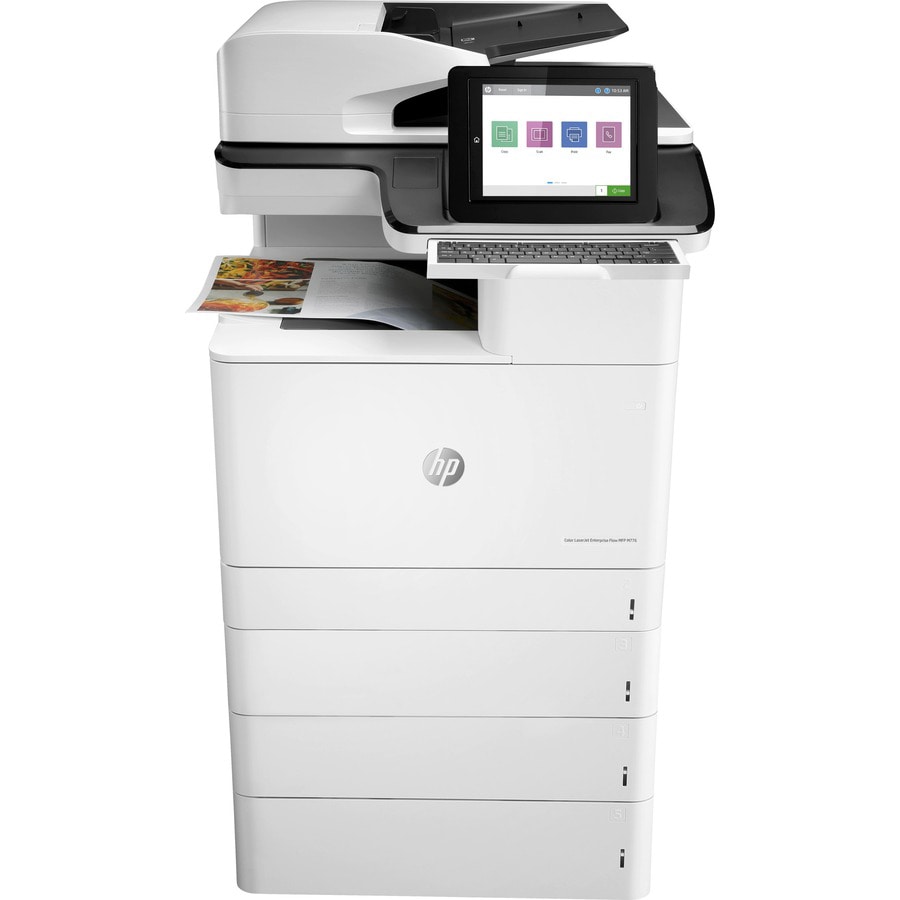 HP LaserJet Enterprise M776 M776z Laser Multifunction Printer-Color-Copier/Fax/Scanner-46 ppm Mono/46 ppm Color